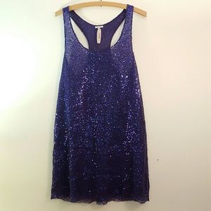 Purple Sheer, Sequin Tank